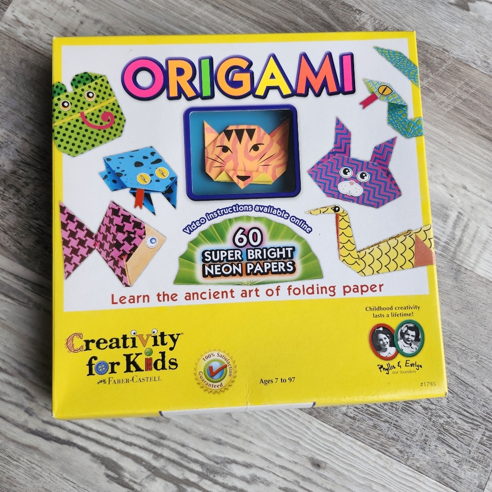 Creativity for Kids Origami Animals Kit by Faber-Castell NEW Sealed